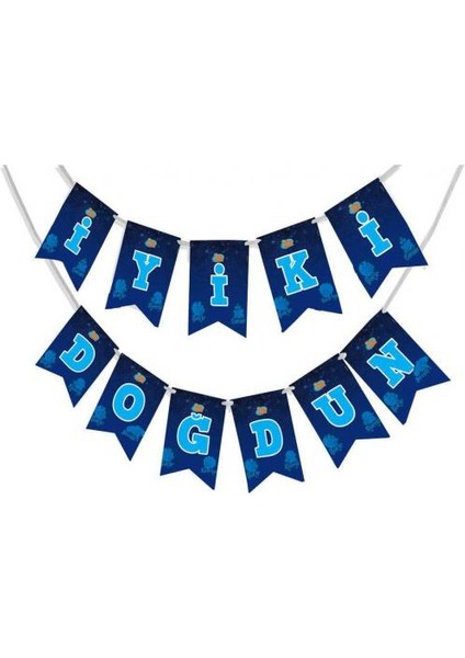 Kral Şakir Uzayda Iyi Ki Doğdun Harf Banner