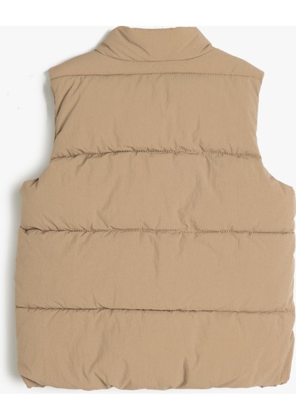 Şişme Yelek Kapüşonlu Içi Polar Astarlı Kapaklı Cep Detaylı fiyatları