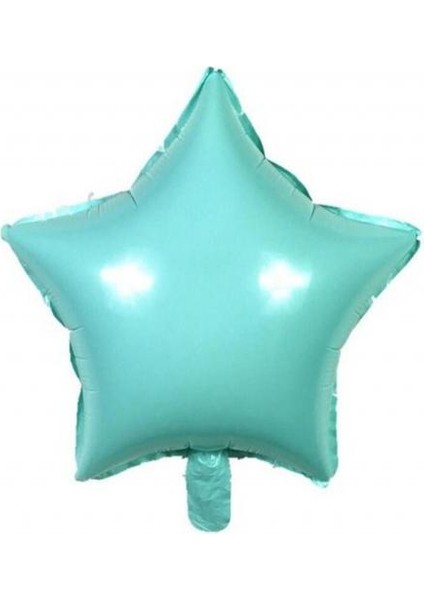 Makaron Yıldız Folyo Balon Su Yeşili 45CM