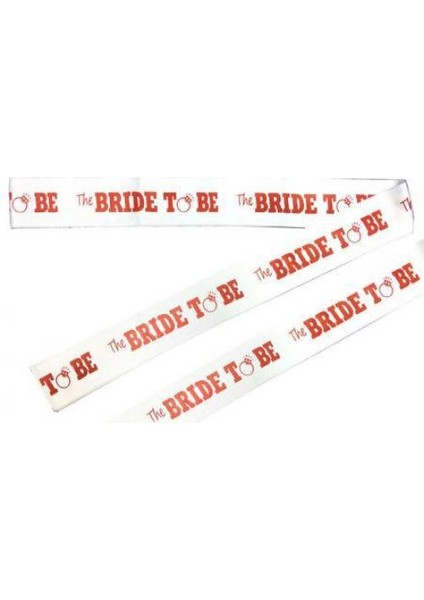 Bride To Be Gelin Kuşağı Kırmızı Yazılı