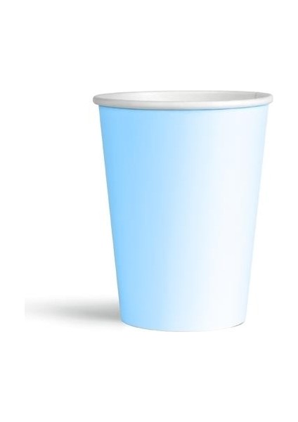 Makaron Mavi Karton Bardak 8'li