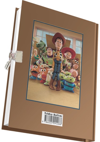 Toy Story Karakter Baskılı Kilitli Hatıra Günlük Anı Defteri