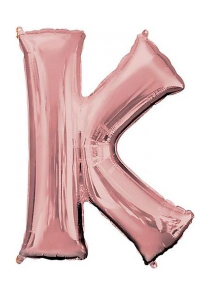 K Harf Folyo Balon Rose Gold 100CM
