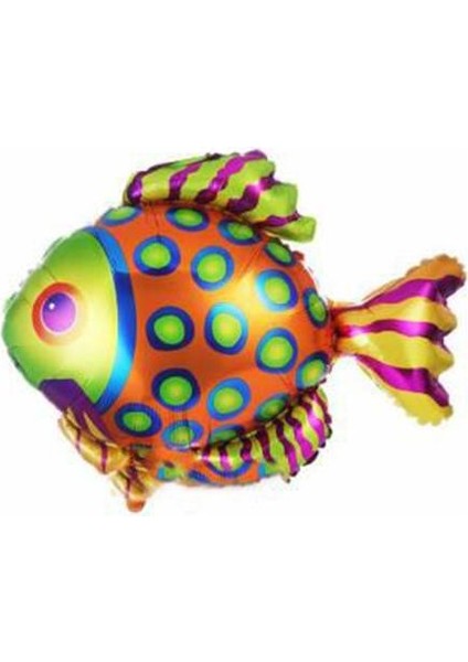 Renkli Balık Folyo Balon 90X71