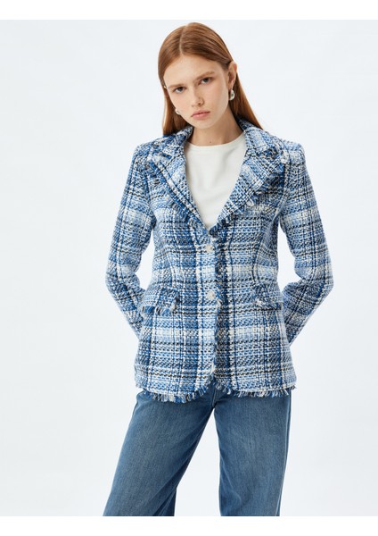 Tüvit Ceket Püsküllü Kruvaze Kapaklı Cep Detaylı fiyatları