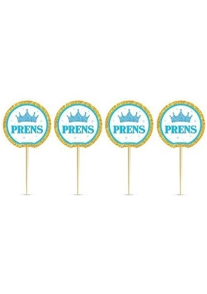 Prens Taçlı Mavi Kürdan 20'li