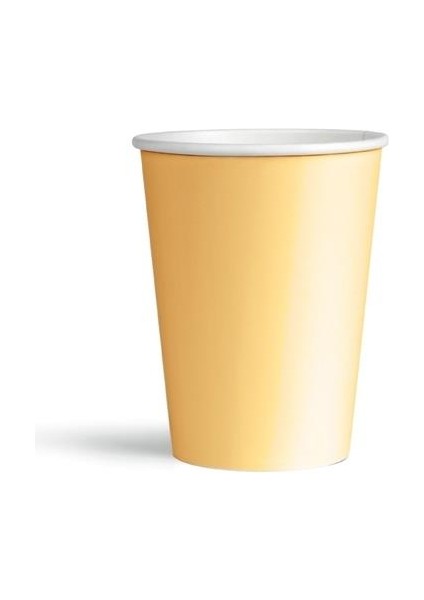 Makaron Turuncu Karton Bardak 8'li