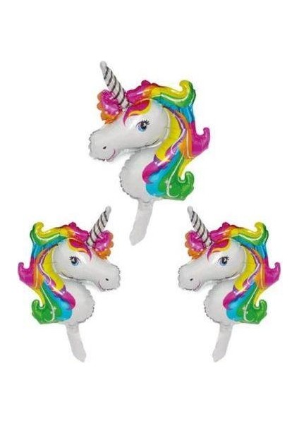 Unicorn Folyo Balon Seti 3'lü 45CM
