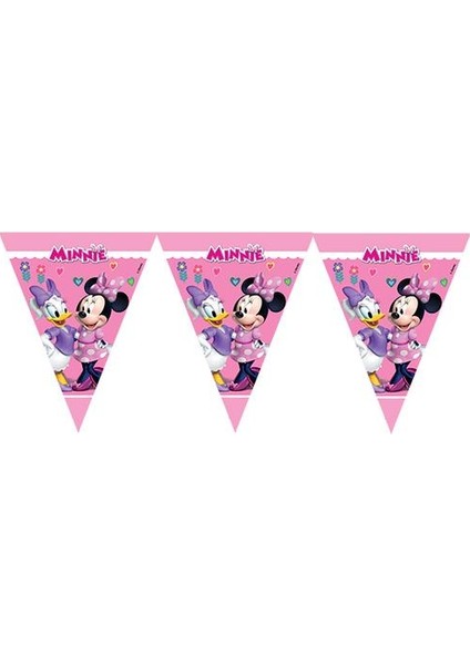 Minnie Pembe Üçgen Flama