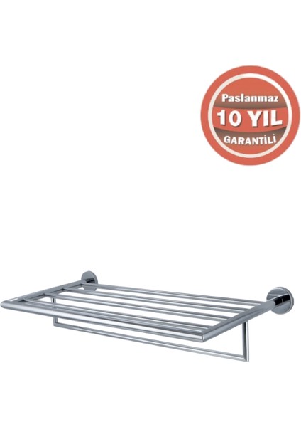 Paslanmaz Pirinç Flora Raf Havluluk 60 cm