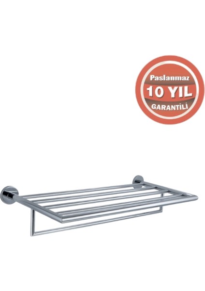 Paslanmaz Pirinç Flora Raf Havluluk 60 cm modelleri