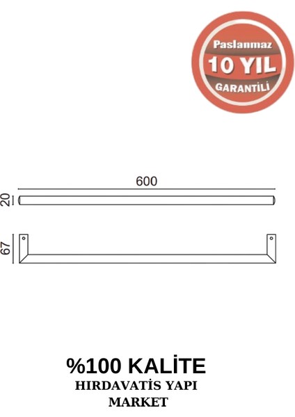 Paslanmaz Pirinç Flora Küvet Kolu Rozetsiz 60 cm fiyatları