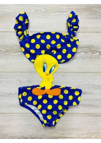 Tweety Karakterli Kız Çoçuk Mayokini