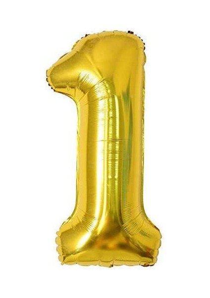 1 Rakam Folyo Balon Altın 100CM