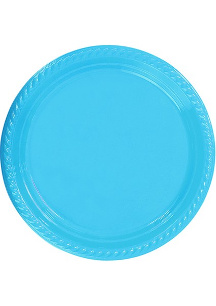 Turkuaz Plastik Tabak 26CM 8'li
