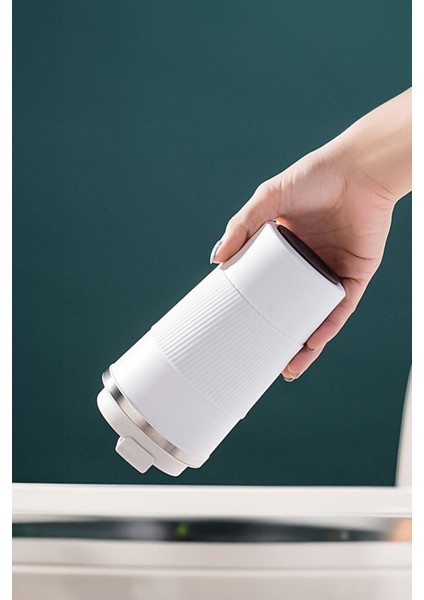 Paslanmaz Çelik Termos Mug, 510 ml, mat beyaz, dayanıklı ve şık içecek kabı fırsatları
