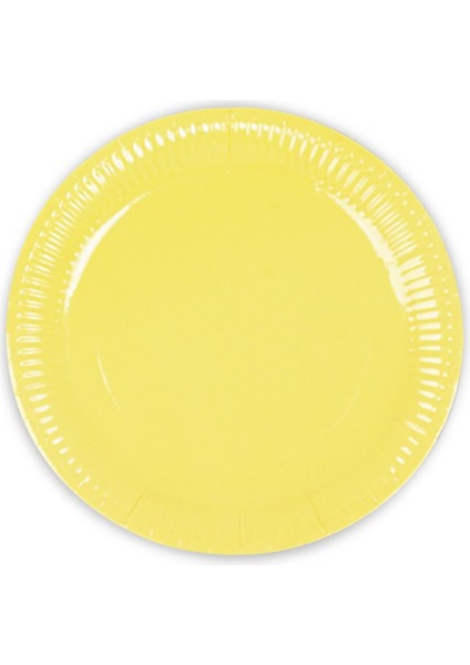 Makaron Sarı Karton Tabak 8'li