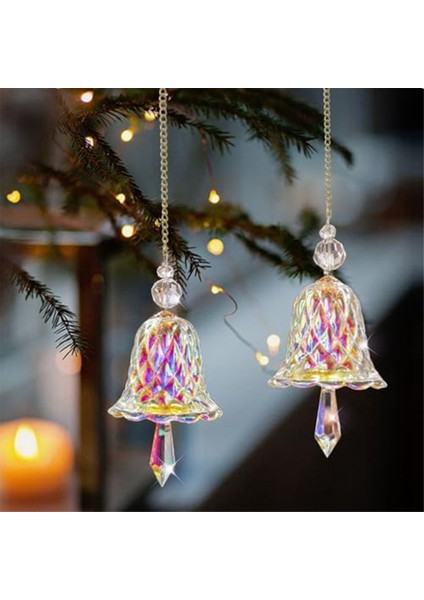 Kristal Güneş Yakalayıcılar - Noel Süsleri Suncatcher Kapalı Pencere Gökkuşağı Prizma Çanları Asılı Noel Süslemeleri (Yurt Dışından)