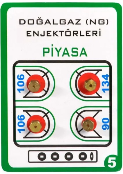 Doğalgaz Ocak Memesi Enjektör Takımı 6 mm