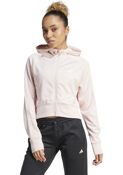 Adidas Kadın Aeroready Game And Go Full-Zip Fleece Pembe Ceket IX5067