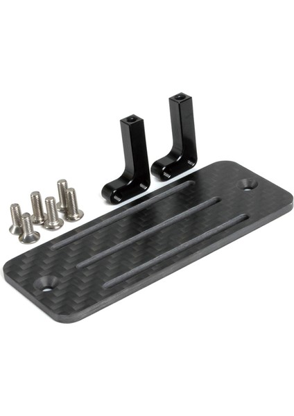 2x Karbon Fiber Pil Tepsisi Esc Alıcı Montajı Eksenel SCX10 Capra 1/10 Rc Araba Şasi Alt Ağırlık Merkezi Rayları (Yurt Dışından)