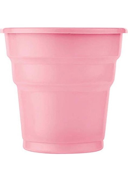 Plastik Pembe Bardak 24'lü