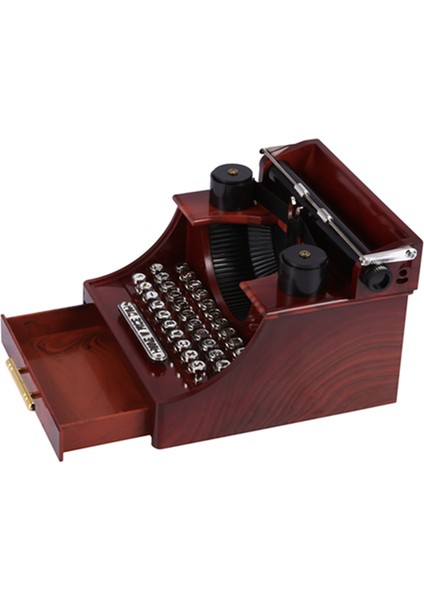 Ev Retro Vintage Daktilo Müzik Kutusu Ev Odası Ofis Mekanik Dekorasyon Çocuklar Için Retro Müzik Kutusu (Yurt Dışından) fiyatları