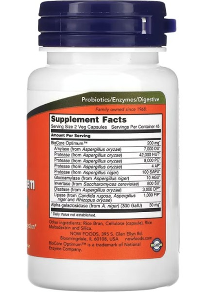 Foods, Optimal Digestive System, 90 Veg Capsul.usa Menşei.ozelsporcugıdaların'dan