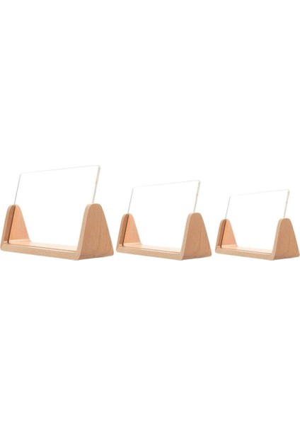U-Şekilli Akrilik Fotoğraf Çerçevesi Yaratıcı Masif Ahşap Ev Masası Dekorasyonu Ofis/yatak Odası/oturma Odası/cafe-5 Inç (Yurt Dışından) modelleri