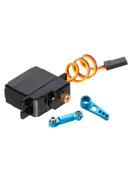 2x Üç Telli Metal Dişli Servo Servo Kolu ile Servo Çubuk Için 144001 124019 124018 A959-B A959 Rc Araba Yükseltme Parçaları (Yurt Dışından)