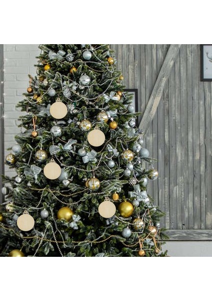 50 Adet Dıy Zanaat Ahşap Yuvarlak Biblo, 50 Adet Sicim ile Boya, Bitmemiş Noel Asılı Süsler Doğal Boş Ahşap Diskler Rustik Için Toplu Dilimler (Yurt Dışından) modelleri