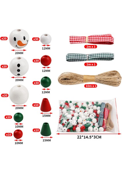 Noel Ahşap Boncuk Kar Adam Ahşap Boncuk Noel Boncuk El Sanatları Için Yuvarlak Boncuk Konik Boncuk (Yurt Dışından) indirimleri