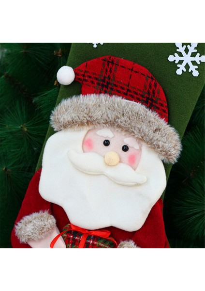 Noel Çorap Noel Çorap Çanta Merdiven Şömine Asılı Noel Ev Dekoru, Noel Baba (Yurt Dışından) fırsatları