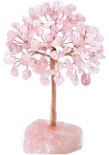 Gül Kuvars Kristal Ağacı, Yapay Kristal ve Şifa Taş Ağacı Kristal Taş Ağacı Mücevher Ağacı. Sevgililer Günü Hediyeleri A (Yurt Dışından)