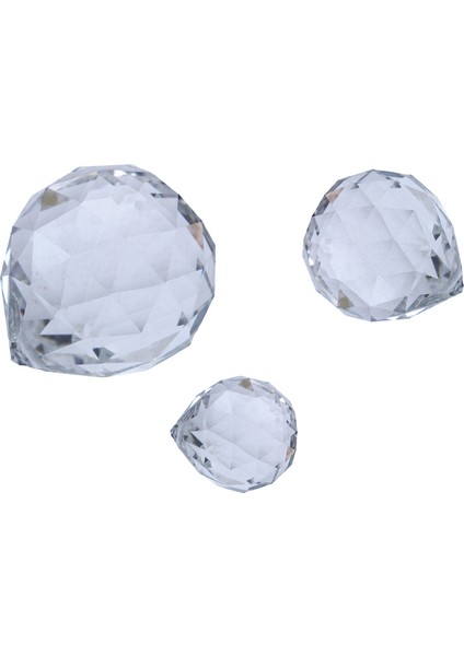 3 Adet Kristal Toplar Prizma Suncatcher Gökkuşağı Kolye Yapımcısı Asılı Kristaller Prizmalar Pencere Ev Ofis Bahçe Dekorasyonu 20MM/30MM/40MM (Yurt Dışından)