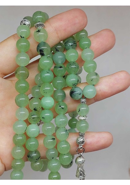 Prehnit (Prinayt) Taşı 99LUK Tesbih 8mm (53076) fiyatları