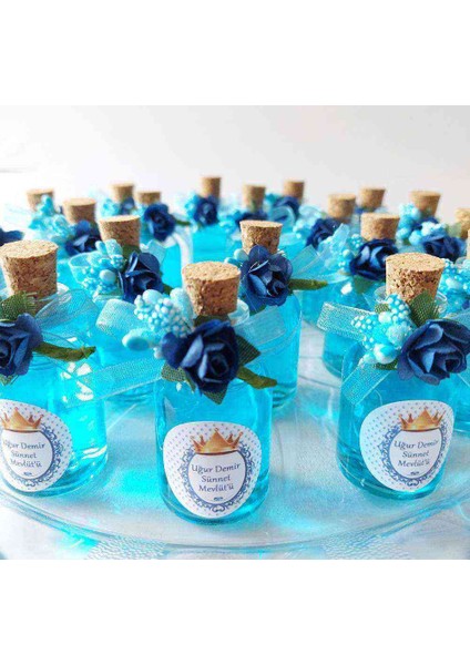 25 Adet Hediyelik Kolonya Şişesi, Nikah Şekeri, Bebek Şekeri