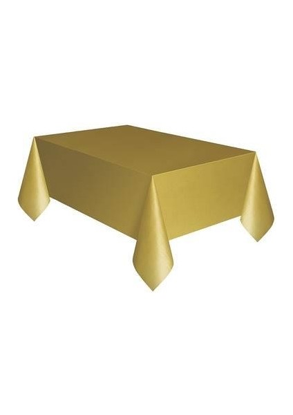 Altın Plastik Masa Örtüsü 120X180CM