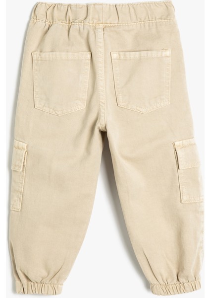 Jogger Pantolon Beli Lastikli Cepli Pamuklu fiyatları