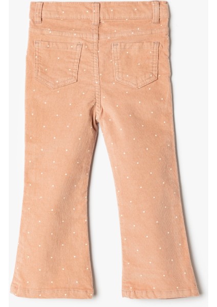 Kadife Pantolon Ispanyol Paça Pamuklu Cep Detaylı fiyatları