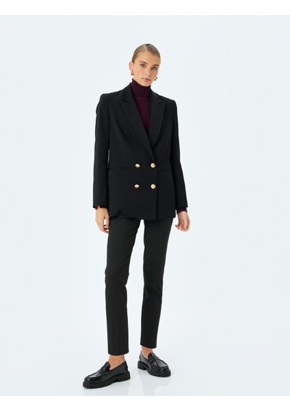 Slim Fit Cepli Cigarette Kumaş Pantolon