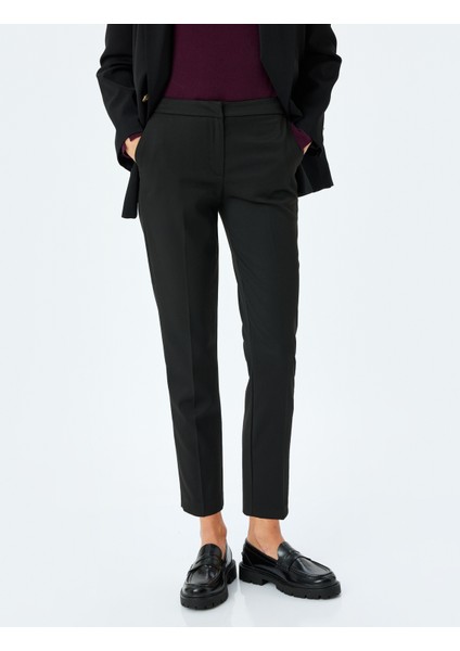 Slim Fit Cepli Cigarette Kumaş Pantolon