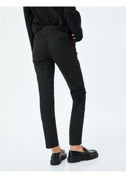 Slim Fit Cepli Cigarette Kumaş Pantolon