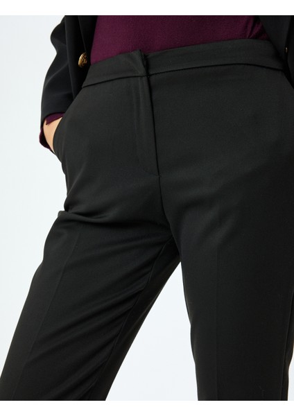 Slim Fit Cepli Cigarette Kumaş Pantolon