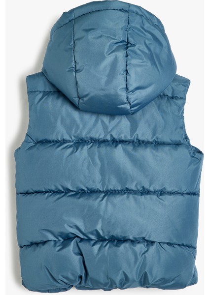 Kapşonlu Mevsimlik Şişme Yelek Cep Detaylı fiyatları