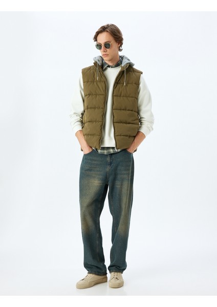 Şişme Yelek Slim Fit Fermuarlı fiyatları