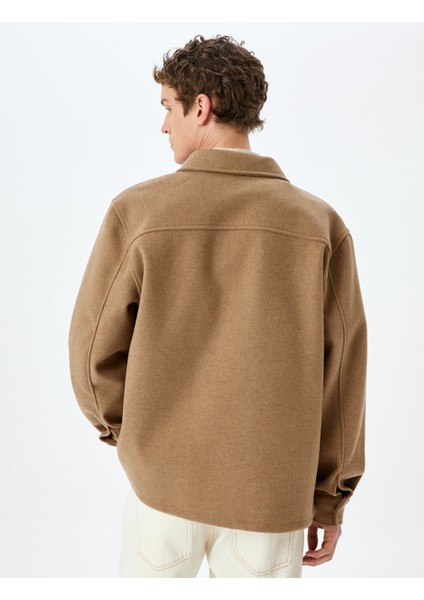 Viskon Karışımlı Uzun Kollu Gömlek fırsatları