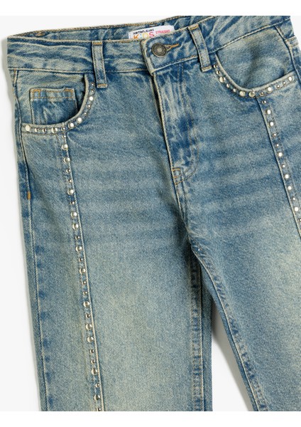 Kot Pantolon Düz Paça Cepli Pamuklu- Straight Jean modelleri