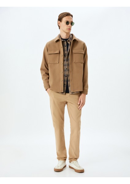 Slim Fit Pamuklu Gabardin Pantolon