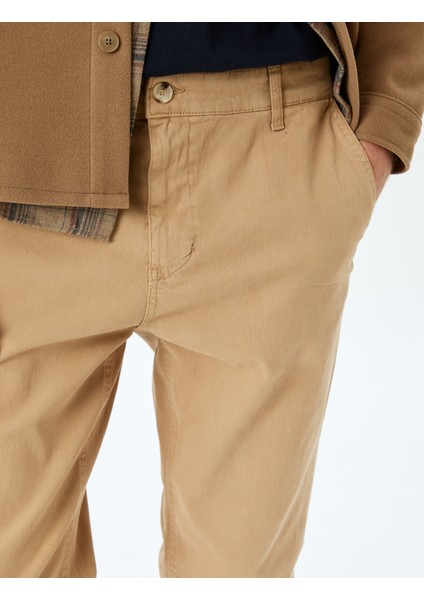 Slim Fit Pamuklu Gabardin Pantolon
